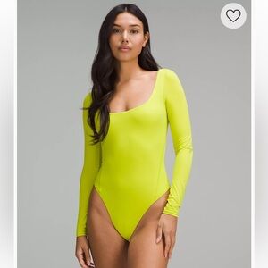 NWT Lululemon Wundermost Ultra Soft Nulu Square-Neck Long Sleeved Bodysuit